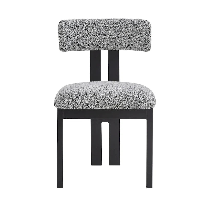 Upholstered Dining Chairs with Iron Frame (Set of 4)