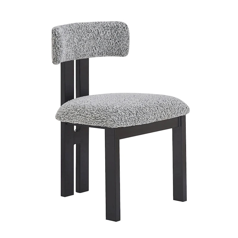 Upholstered Dining Chairs with Iron Frame (Set of 4)