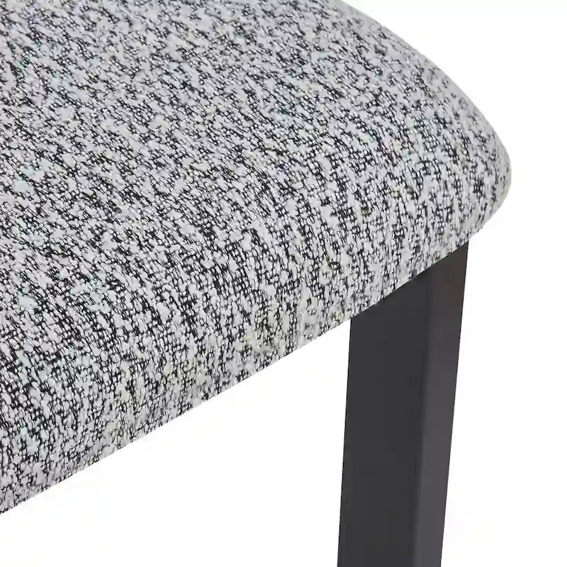 Upholstered Dining Chairs with Iron Frame (Set of 4)