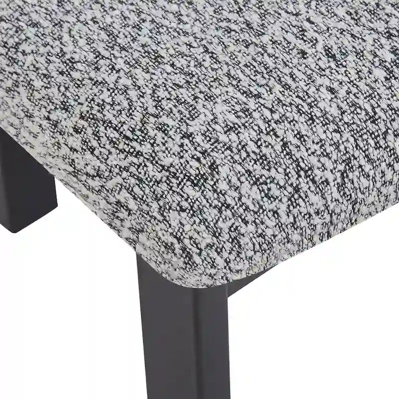 Upholstered Dining Chairs with Iron Frame (Set of 4)