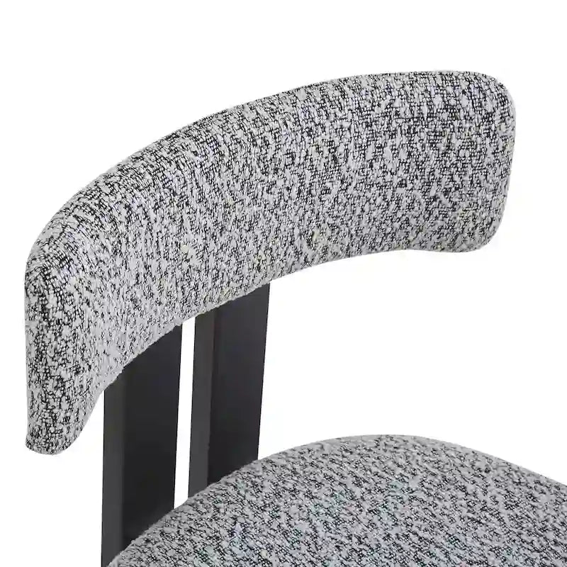Upholstered Dining Chairs with Iron Frame (Set of 4)