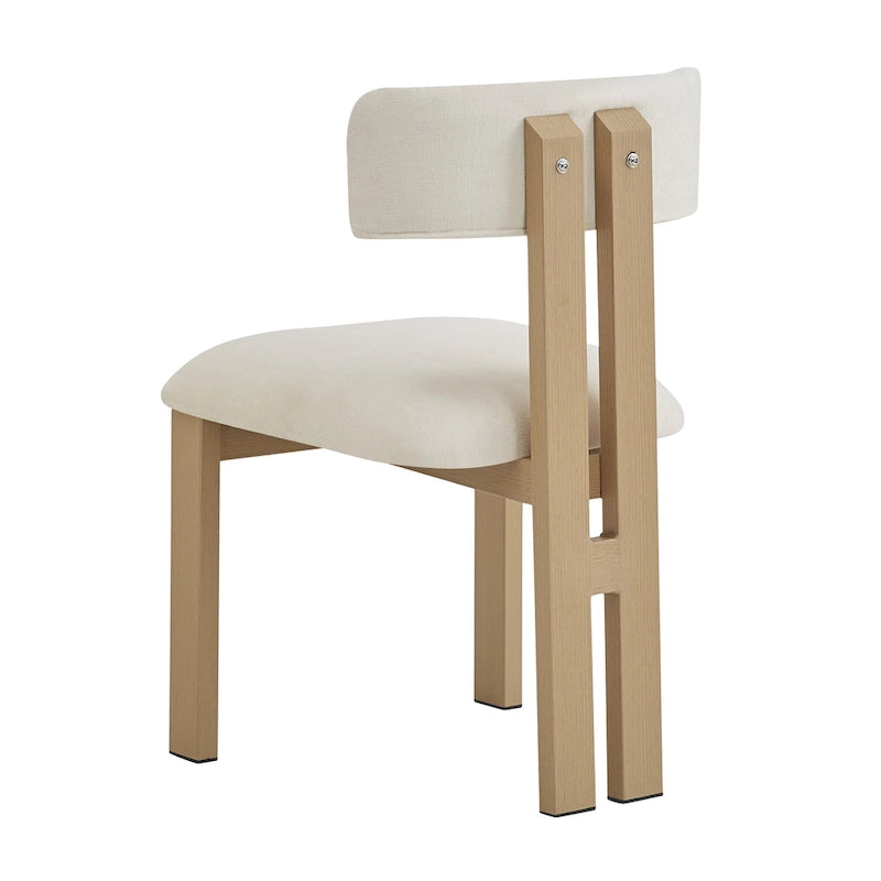 Upholstered Dining Chairs with Iron Frame (Set of 4)