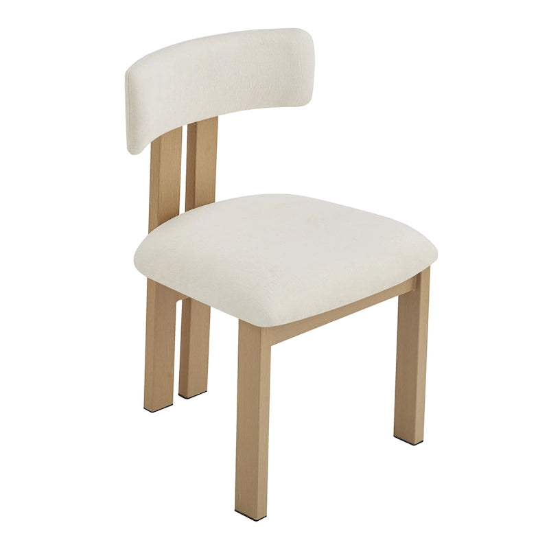 Upholstered Dining Chairs with Iron Frame (Set of 4)