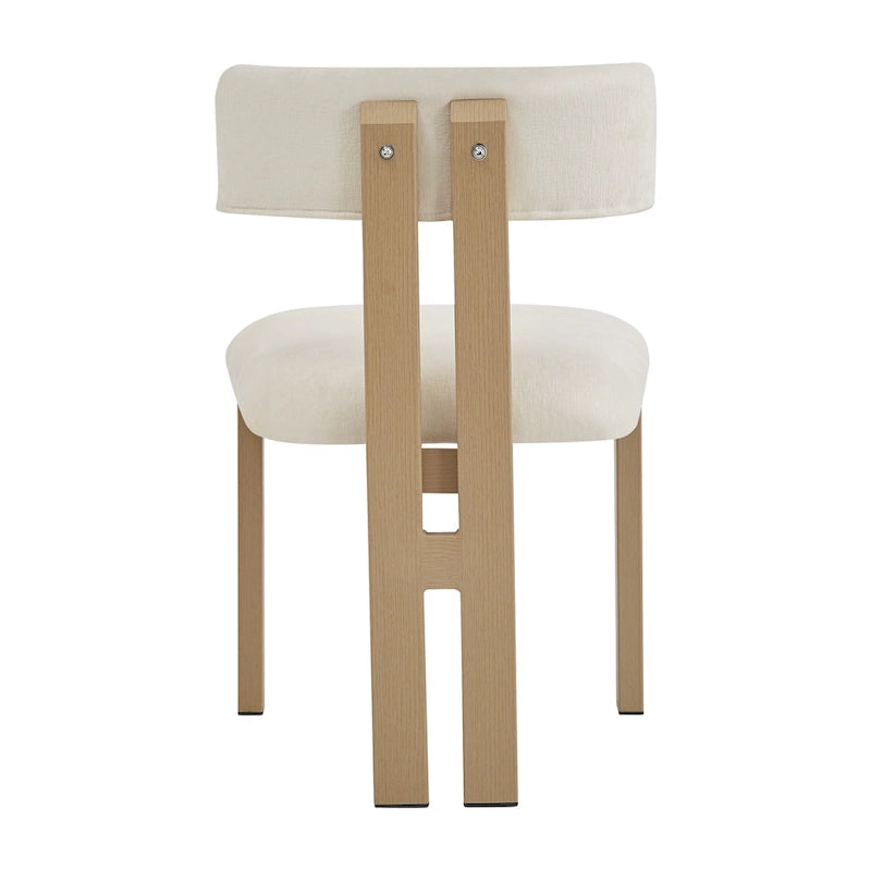Upholstered Dining Chairs with Iron Frame (Set of 4)