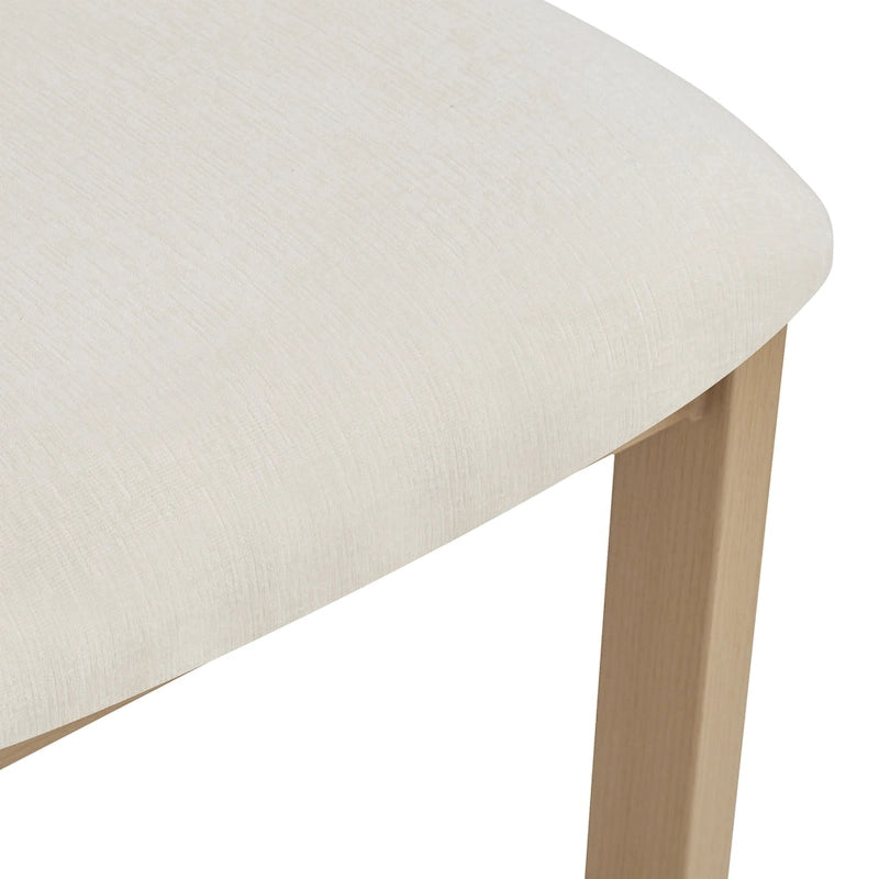 Upholstered Dining Chairs with Iron Frame (Set of 4)