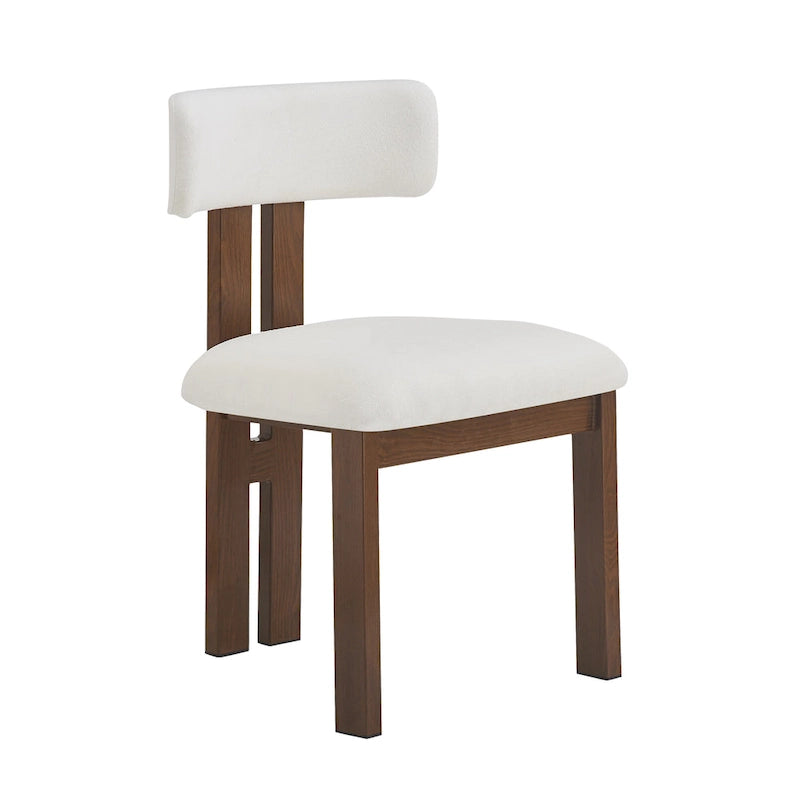 Upholstered Dining Chairs with Iron Frame (Set of 4)