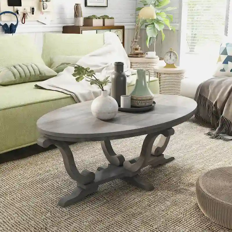 Farmhouse Vintage Grey 48-Inch Coffee Table