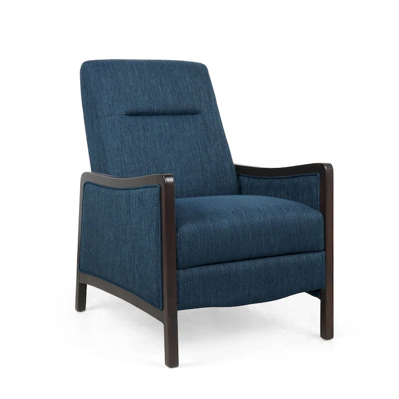 Veatch Contemporary Upholstered Pushback Recliner by Christopher Knight Home