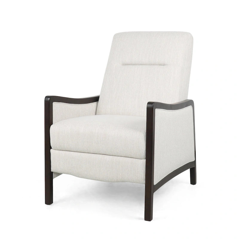 Contemporary Upholstered Push-Back Recliner