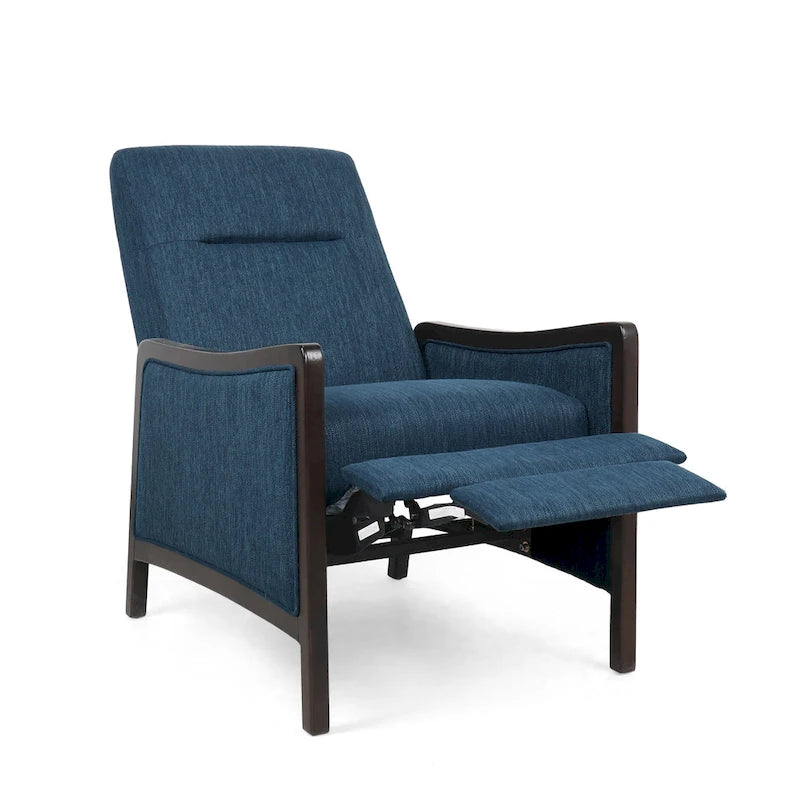 Contemporary Upholstered Push-Back Recliner