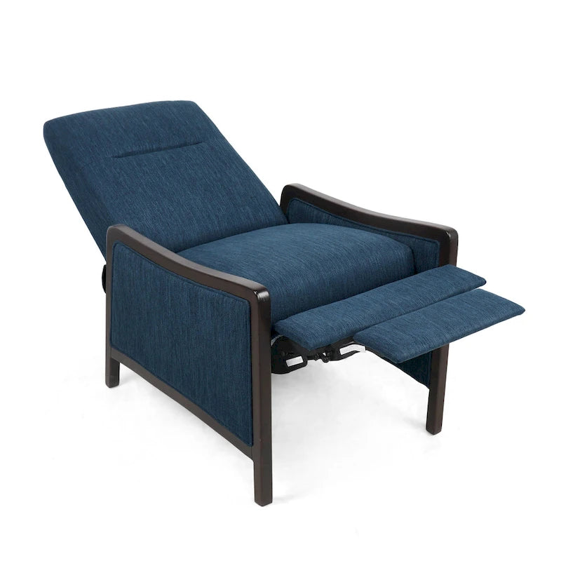 Contemporary Upholstered Push-Back Recliner