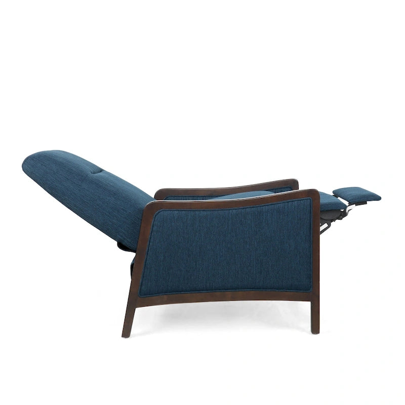 Contemporary Upholstered Push-Back Recliner