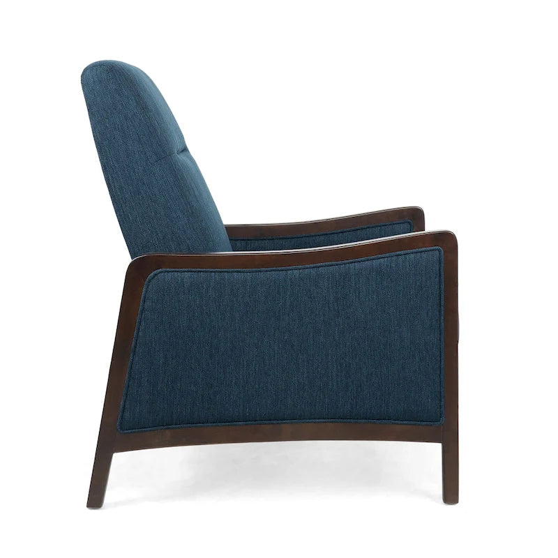 Contemporary Upholstered Push-Back Recliner