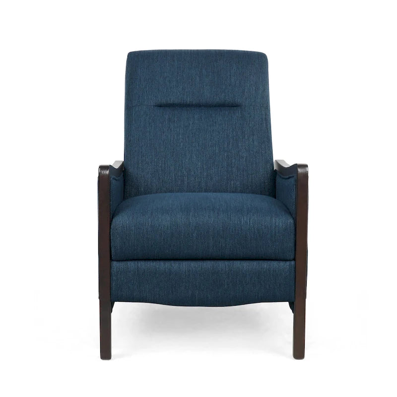 Contemporary Upholstered Push-Back Recliner