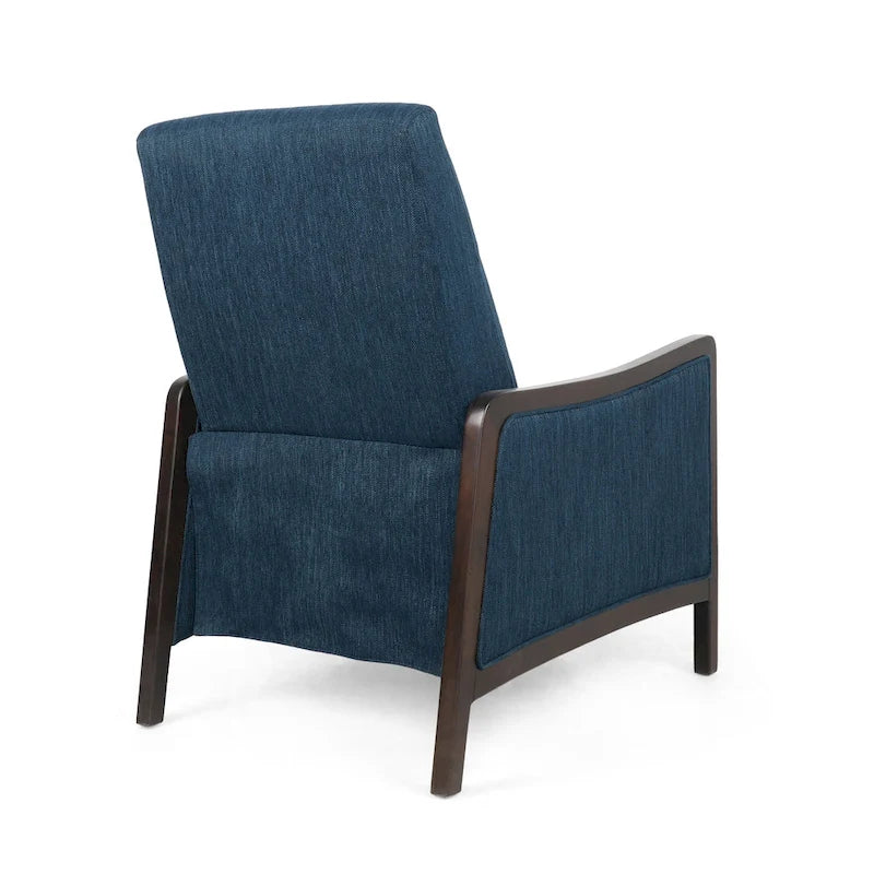 Contemporary Upholstered Push-Back Recliner