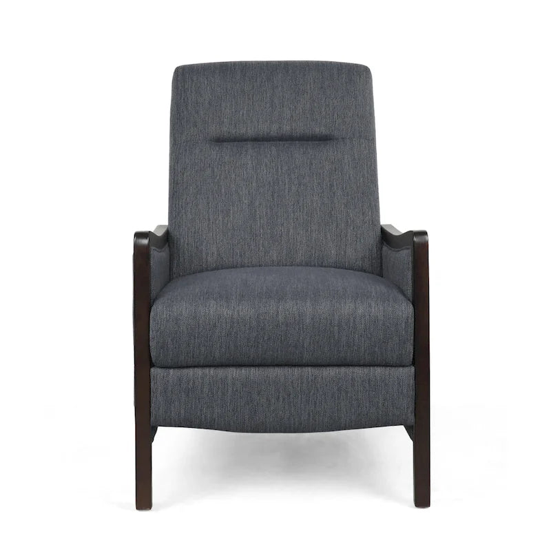 Contemporary Upholstered Push-Back Recliner