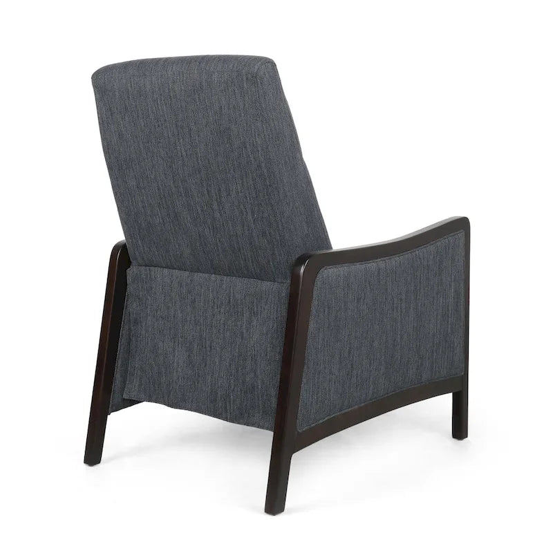 Contemporary Upholstered Push-Back Recliner