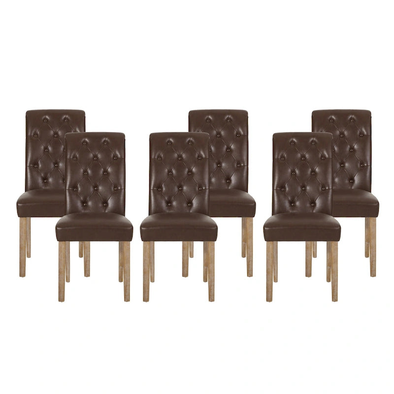 Contemporary Upholstered Dining Chair (Set of 6)