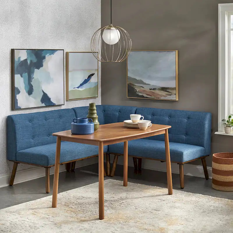 Mid-Century Minimalist Armless Loveseat