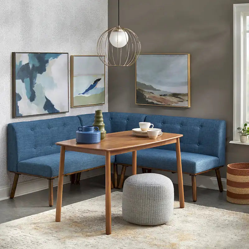 Mid-Century Minimalist Armless Loveseat
