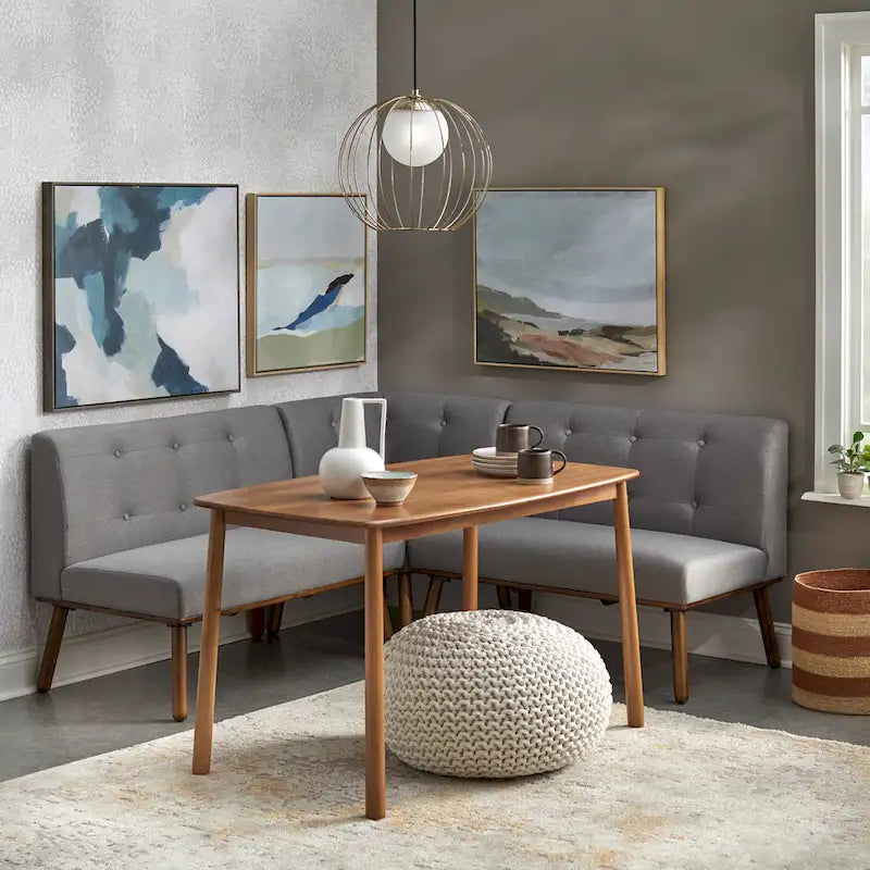 Mid-Century Minimalist Armless Loveseat