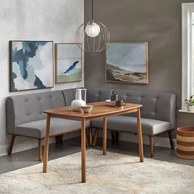 Mid-Century Minimalist Armless Loveseat