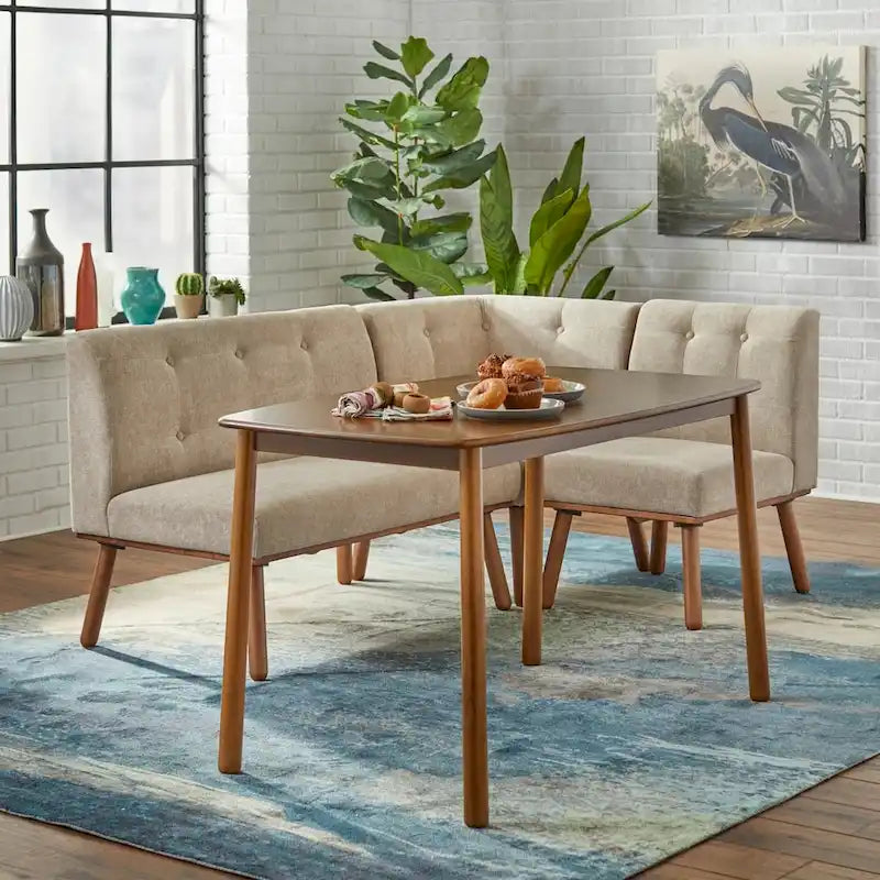 Mid-Century Minimalist Armless Loveseat