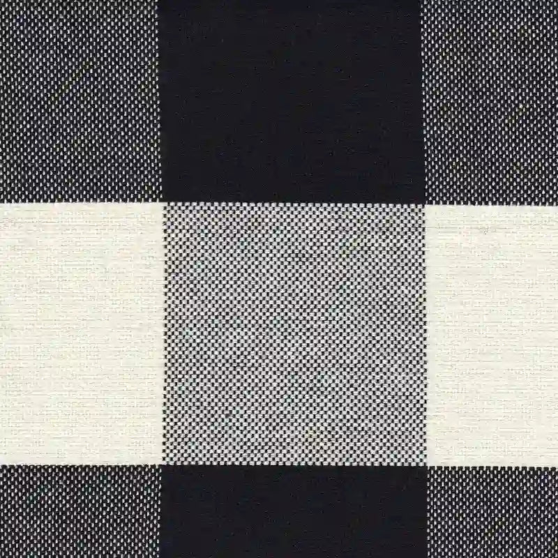 Black Plaid Parsons Dining Chair (Set of 2)