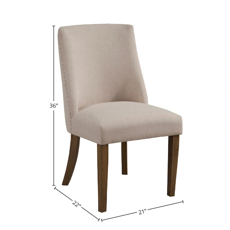 Upholstered Parson Dining Chairs (Set of 2)