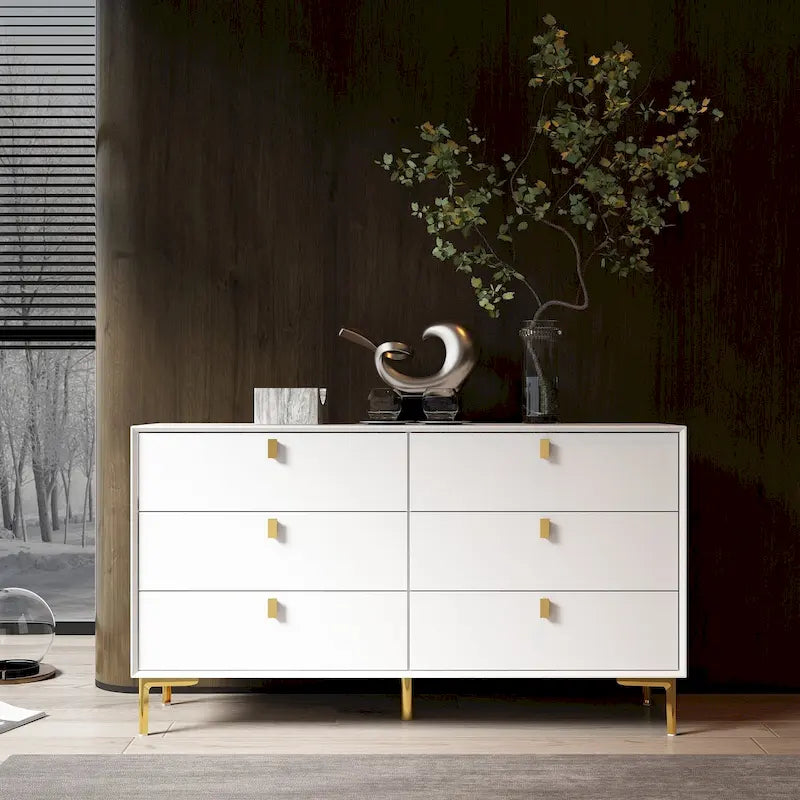 6-Drawer Mid Century Storage Dresser