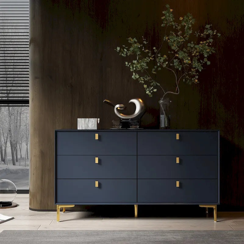 6-Drawer Mid Century Storage Dresser