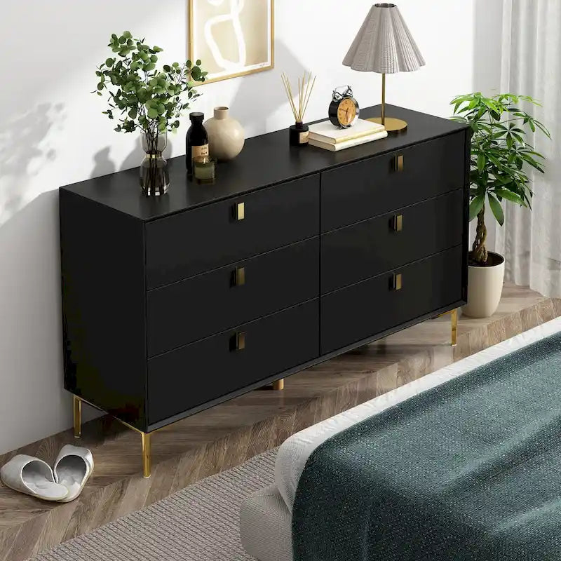 6-Drawer Mid Century Storage Dresser
