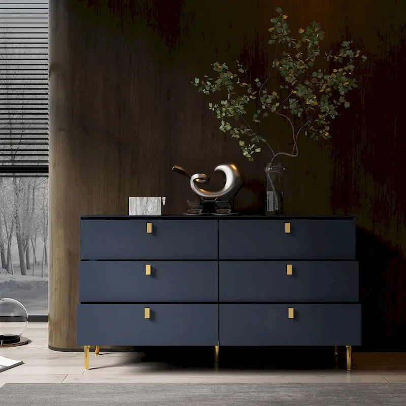 6-Drawer Mid Century Storage Dresser