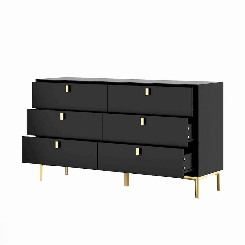 6-Drawer Mid Century Storage Dresser