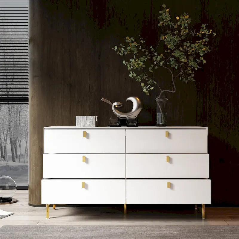 6-Drawer Mid Century Storage Dresser