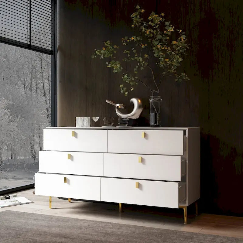 6-Drawer Mid Century Storage Dresser