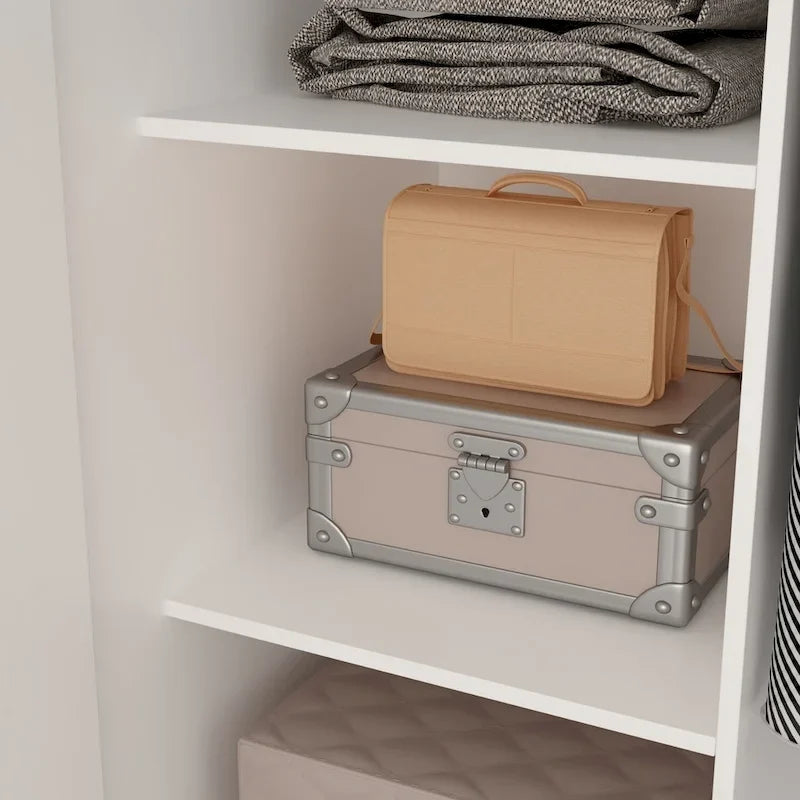 5-Tier Wardrobe Cabinet with 2 Doors