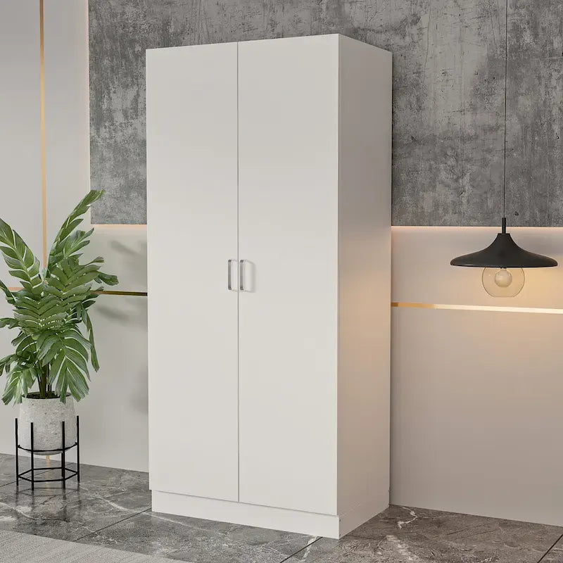 5-Tier Wardrobe Cabinet with 2 Doors
