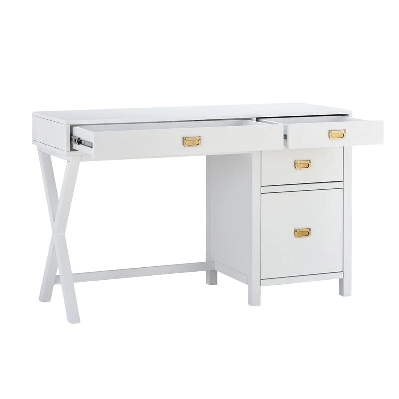 Side Storage Desk with Drawers