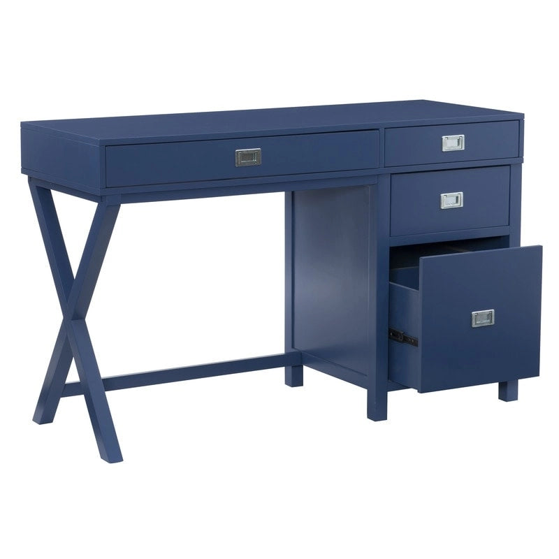 Side Storage Desk with Drawers