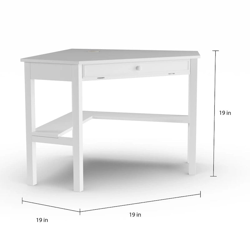 White Birch Corner Computer Desk