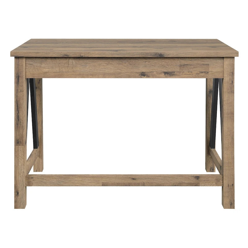 Salvage Oak Writing Desk with Drawer