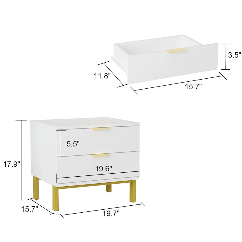 2-Drawer Nightstand