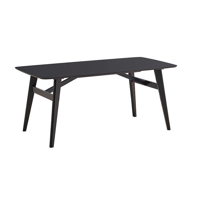 71-Inch Industrial Style Dining Table with Rounded Corners