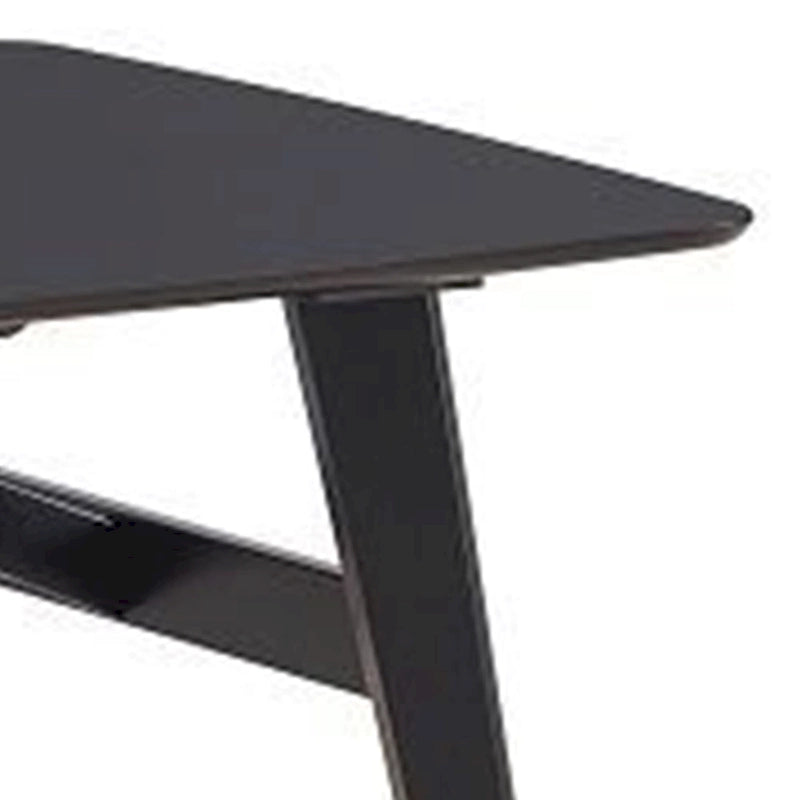 71-Inch Industrial Style Dining Table with Rounded Corners