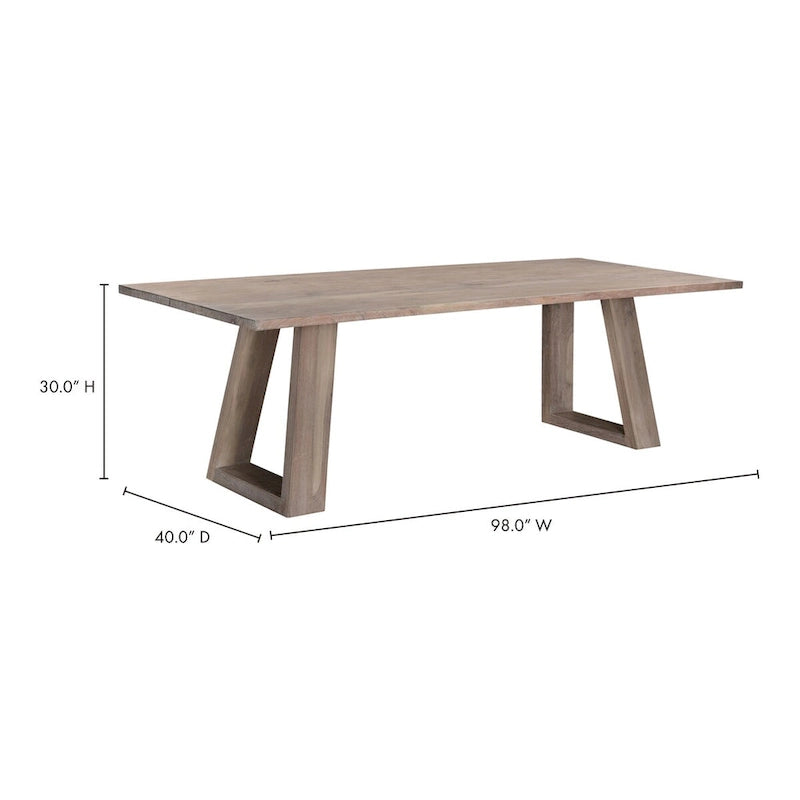 Modern Solid Acacia Wood Dining Table