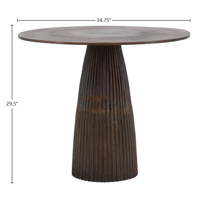 Aluminum Outdoor Bistro Table in Bronze