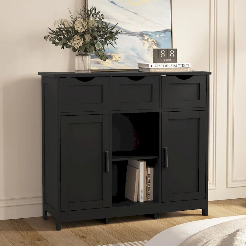 Modern Buffet Sideboard Cabinet with Doors and Drawers