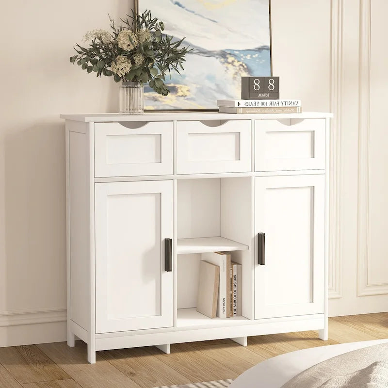 Modern Buffet Sideboard Cabinet with Doors and Drawers