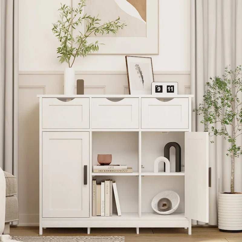 Modern Buffet Sideboard Cabinet with Doors and Drawers